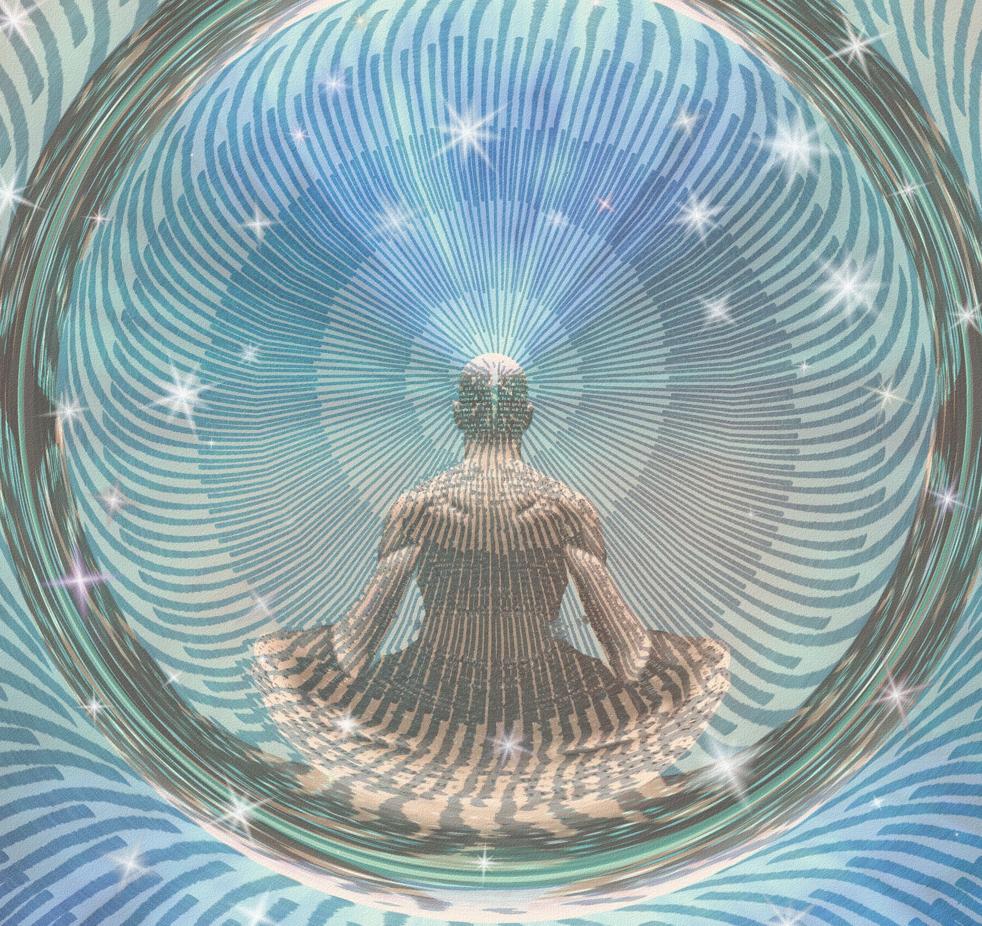 Hombre meditando